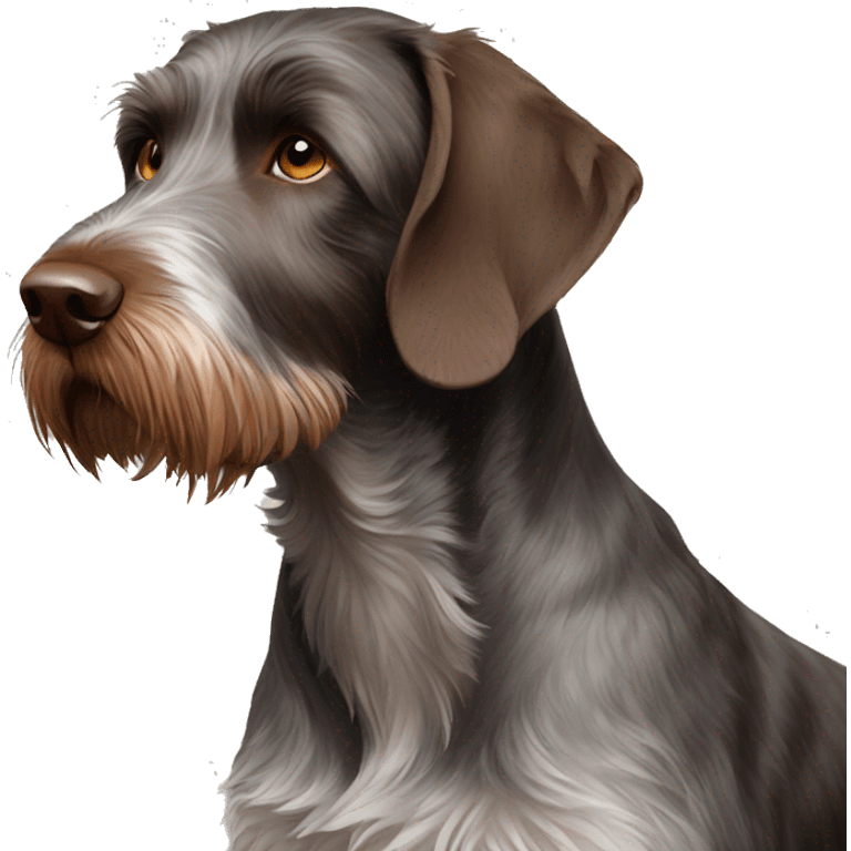 German wirehair pointer emoji