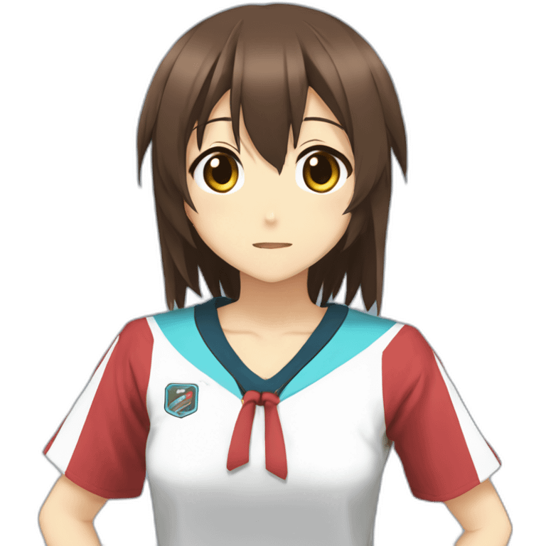 Haruhi Suzumiya In sportswea emoji