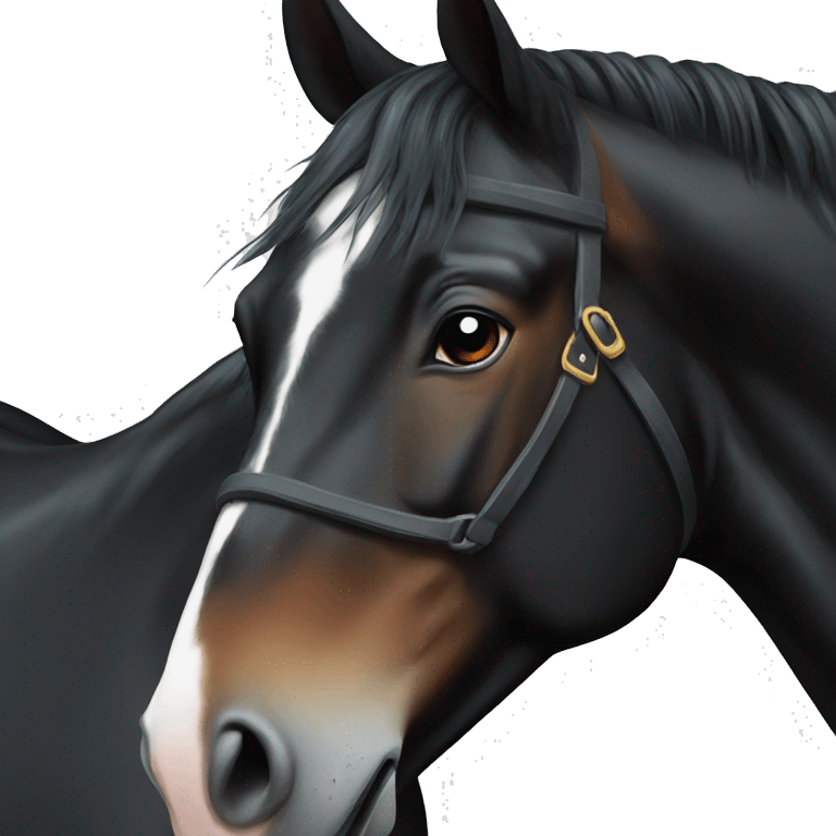 Black horse emoji