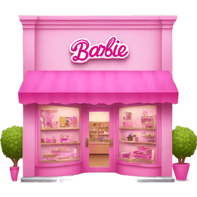 pink barbie shop emoji