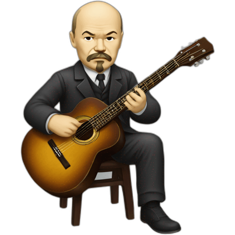 Vladimir lenin playing guitar emoji