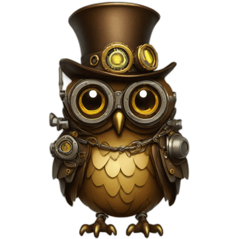 steampunk-owl emoji