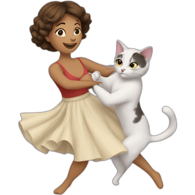 Martha Biadun dance with cat emoji