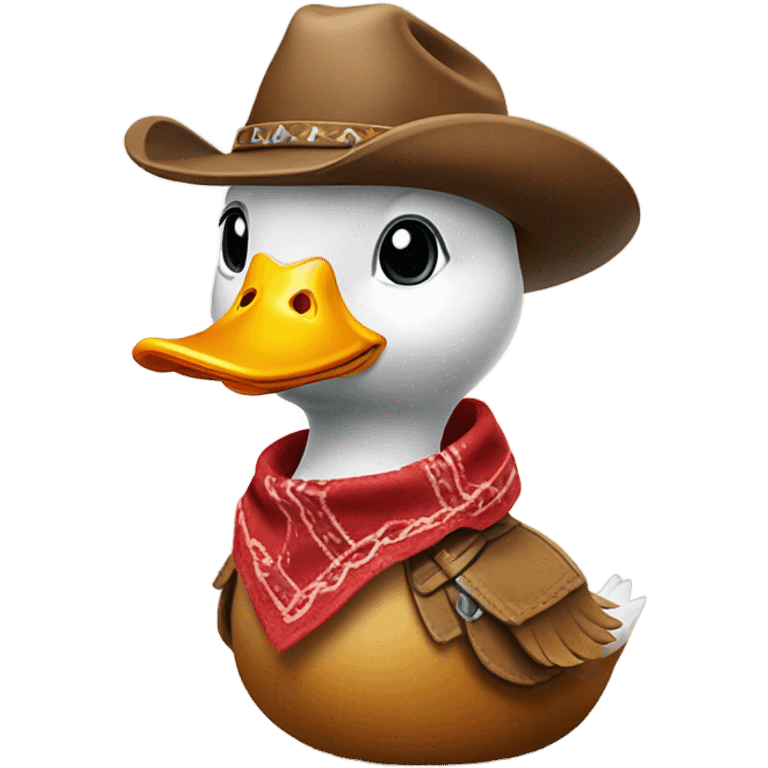 A cow boy duck emoji