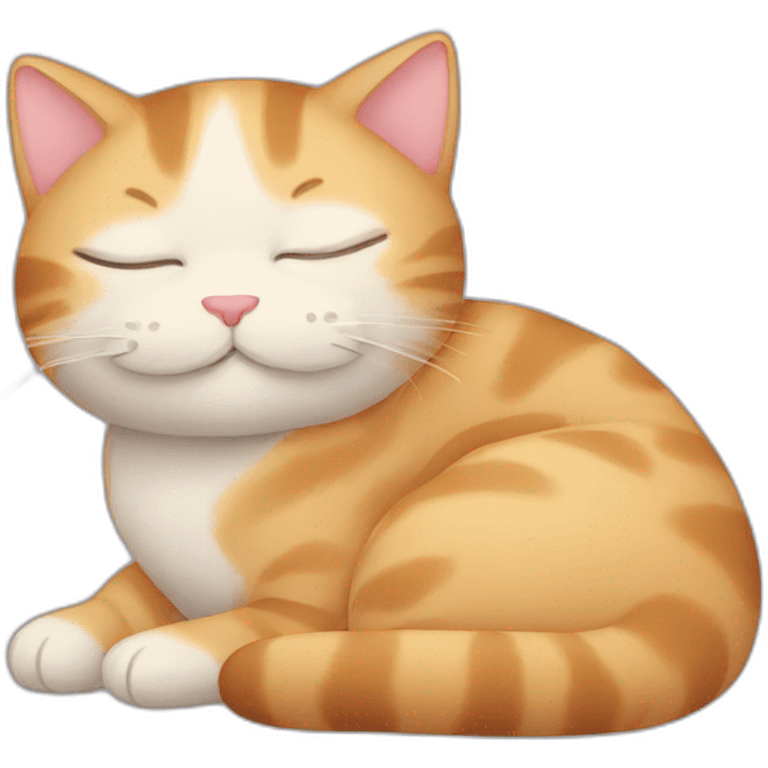 A sleeping cat emoji