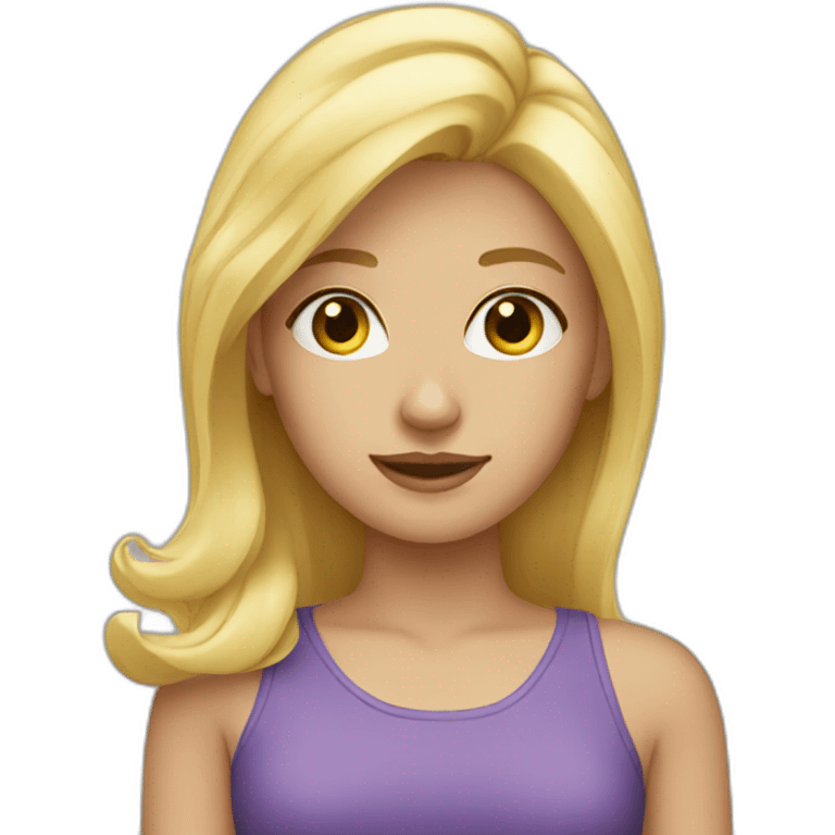 blonde girl  emoji