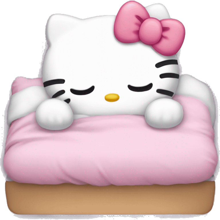 Sleepy hello kitty  emoji