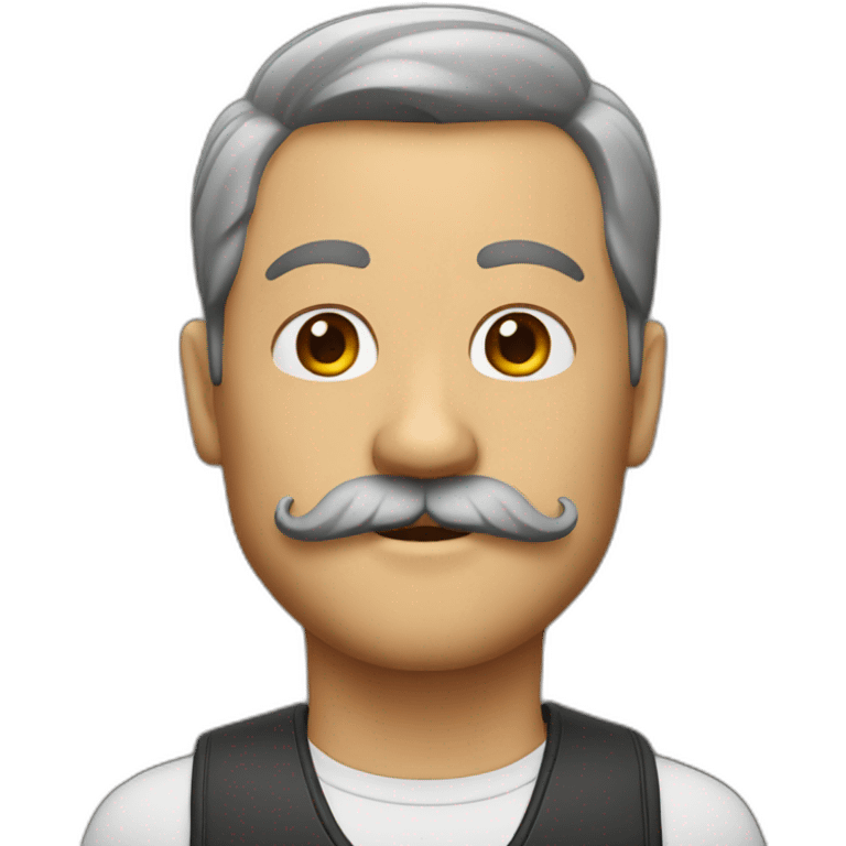 man with a mustache memoji emoji