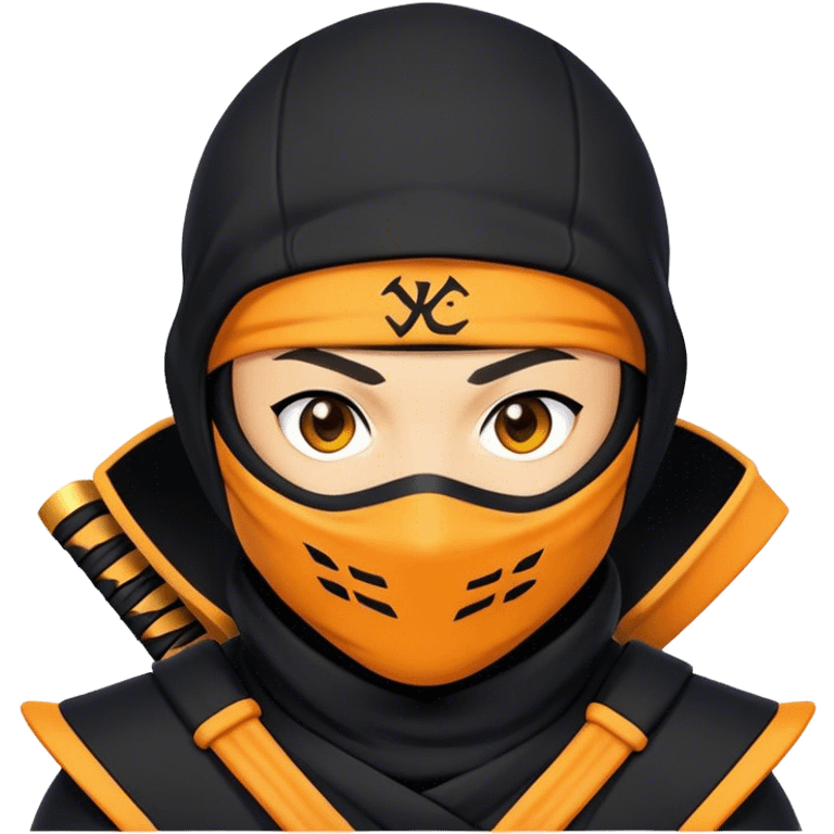 yellow-Orange and black ninja with a YC logo emoji