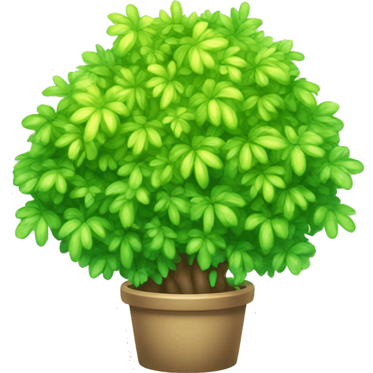  Colorful Shiny Kawaii Leaf-covered Grass Shrub Bush Fakémon full body emoji