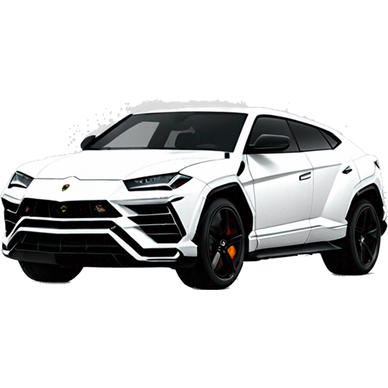 White lamborghini urus emoji