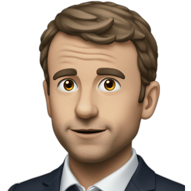 Macron-nue-bite emoji