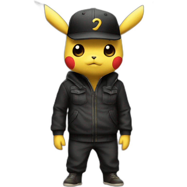 pikachu noir emoji