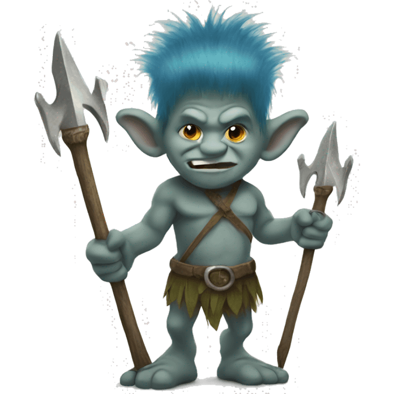 troll with a trident emoji