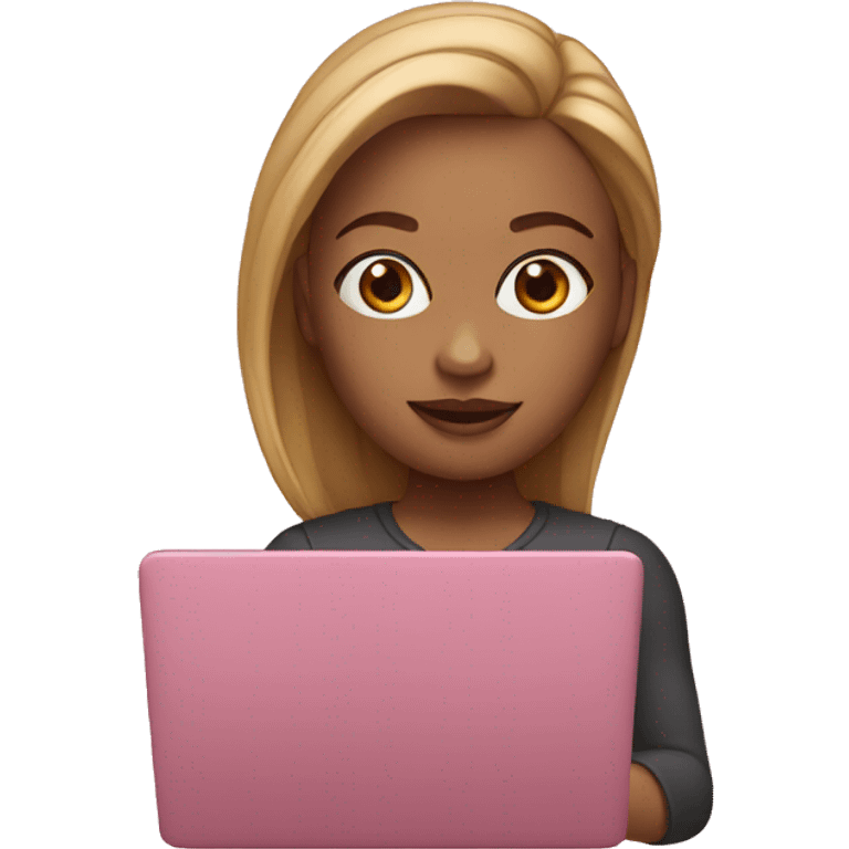 memoji female with laptop emoji