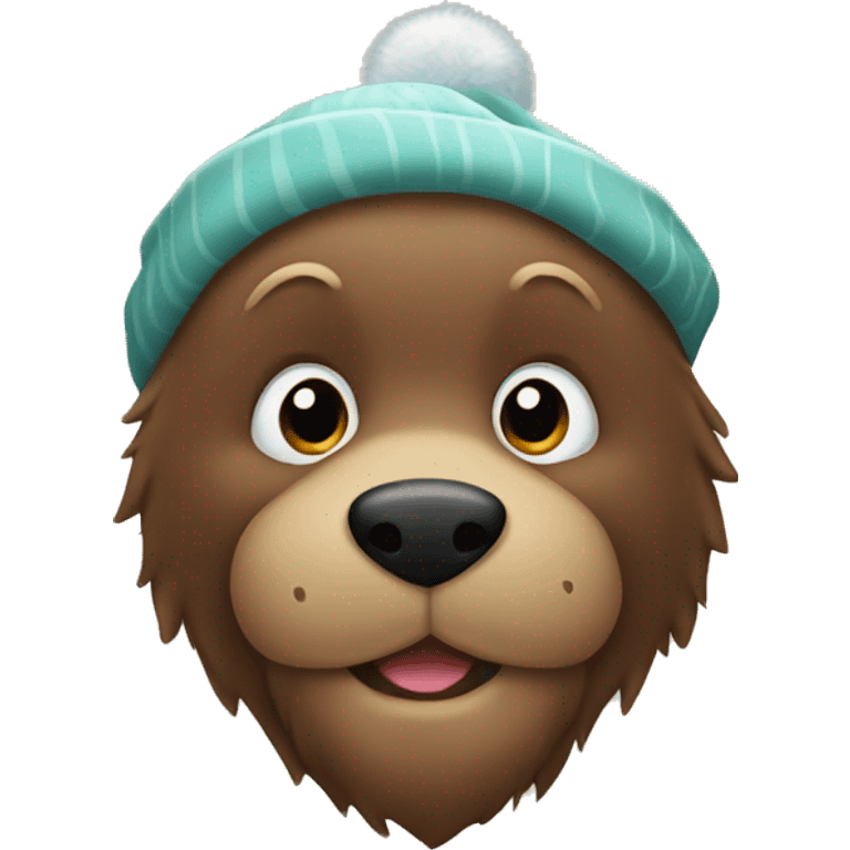 Christmas bear emoji