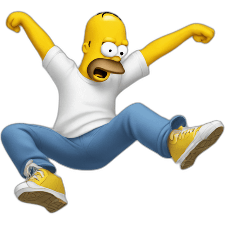 Homer breakdance  emoji