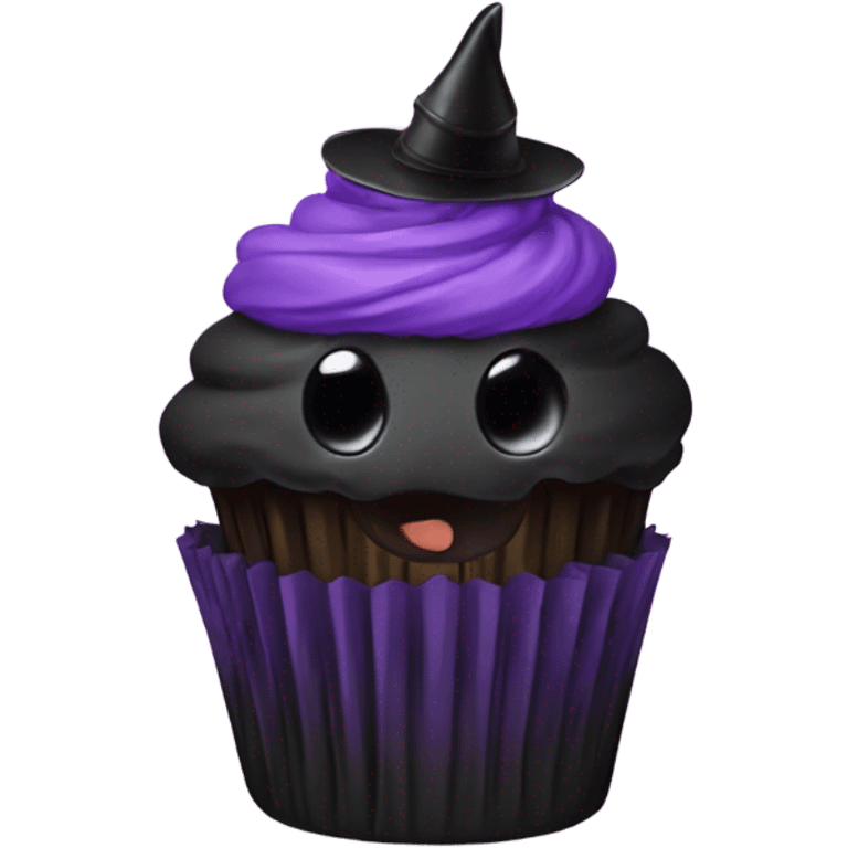 Goth cupcake  emoji