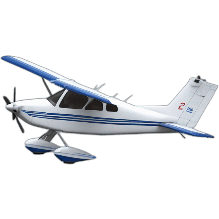 Hyper realistic cessna modelo 206 airplane emoji