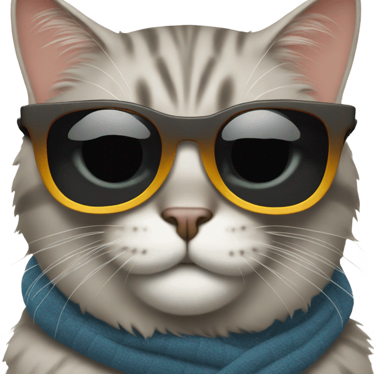 Cat with sunglasses emoji