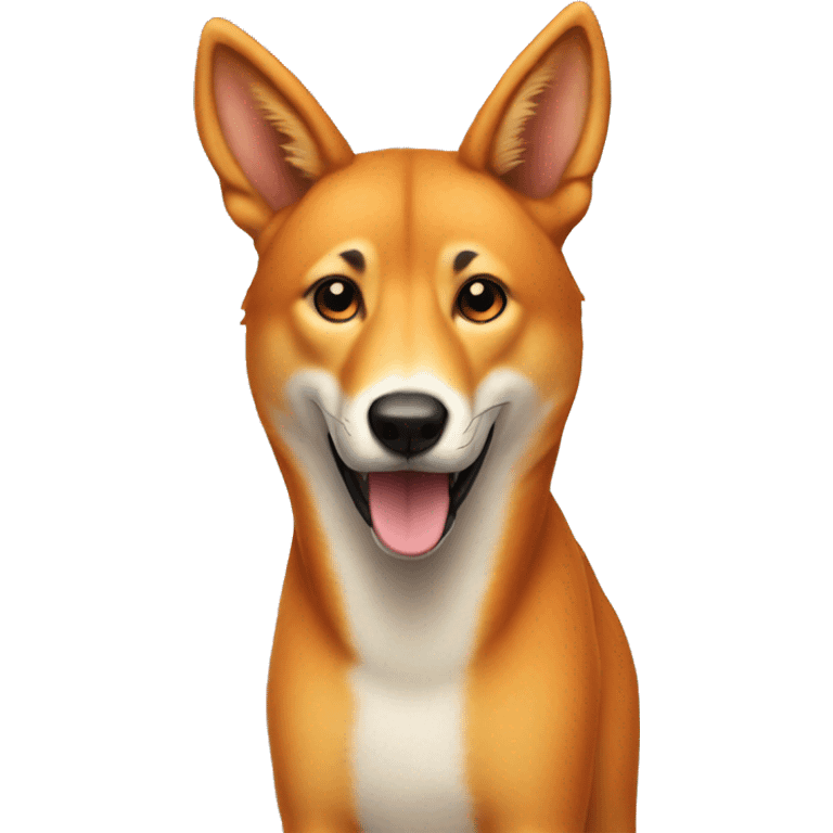 dingo, orange emoji