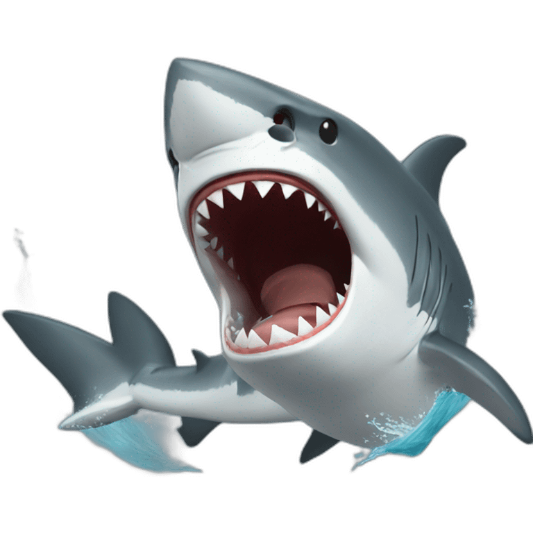 Shark attack emoji