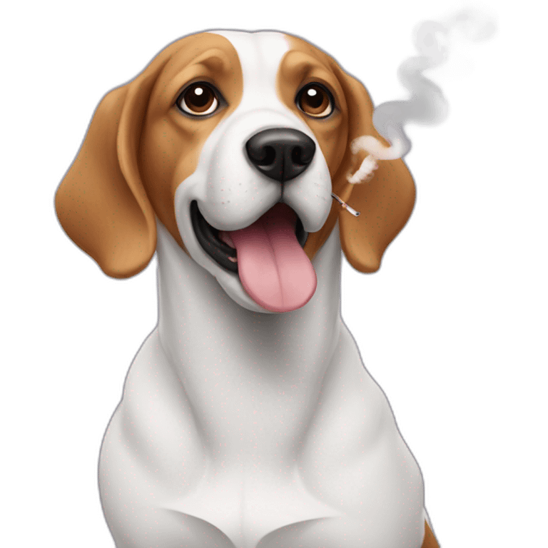 dog + vape emoji