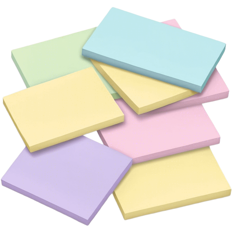 pastel sticky notes emoji