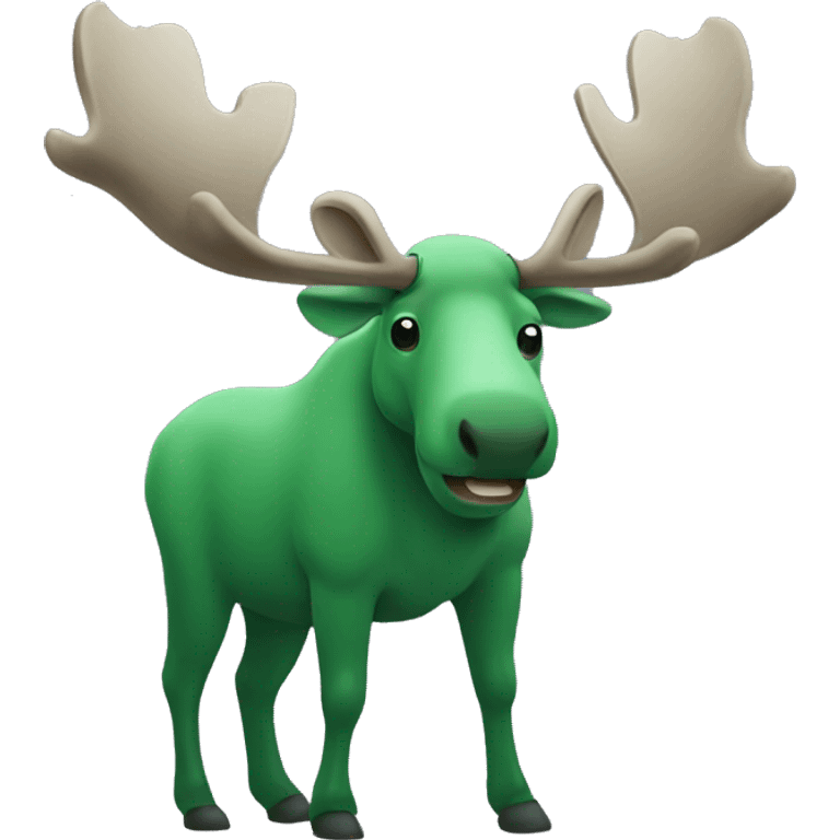 Green moose emoji