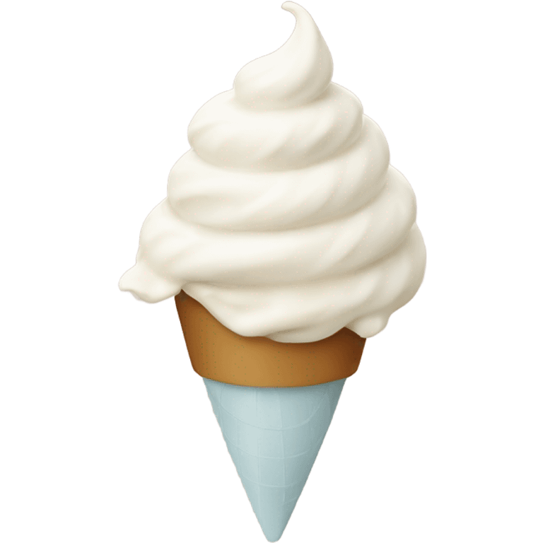 white swirl ice cream  emoji