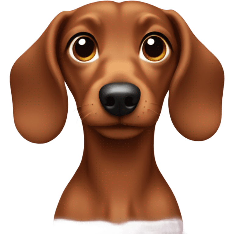 mini dachsund brown emoji