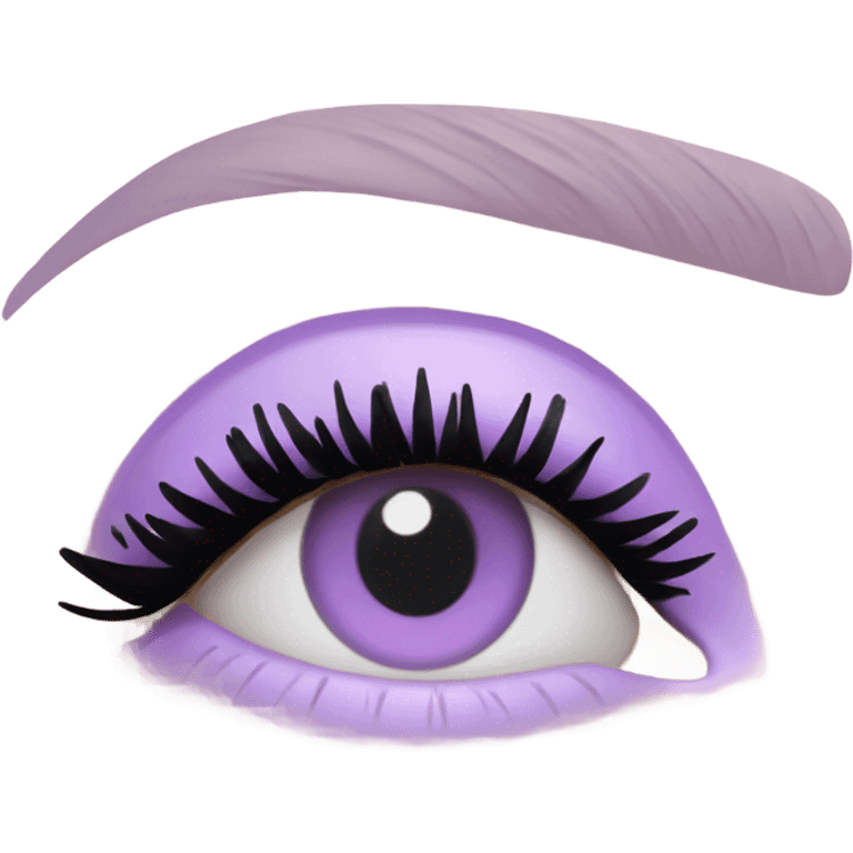 pastel purple chanel mascara emoji