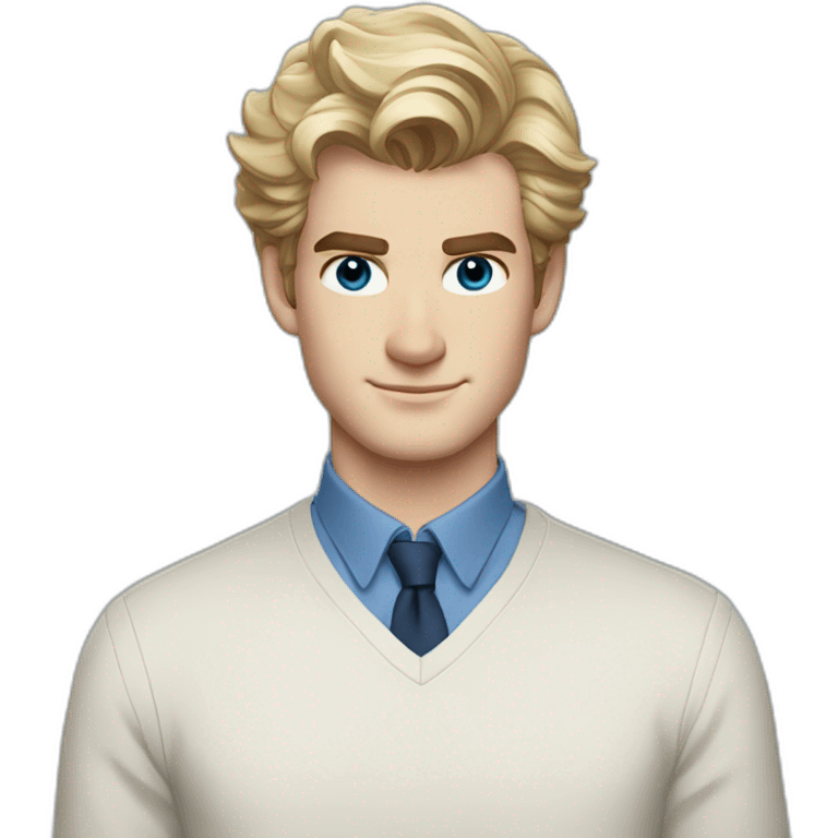 Andrew Garfield blonde blue eyes emoji