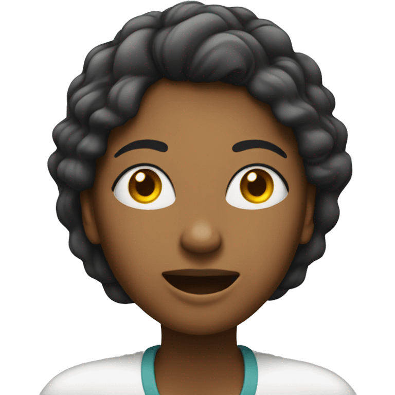 woman who talk in her phone, voice feedback emoji