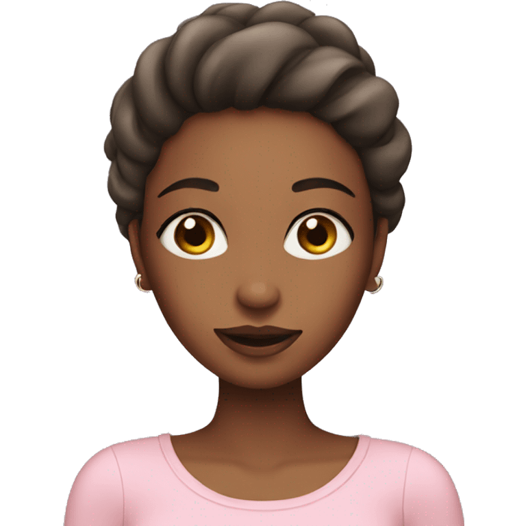 Girl with skincare emoji