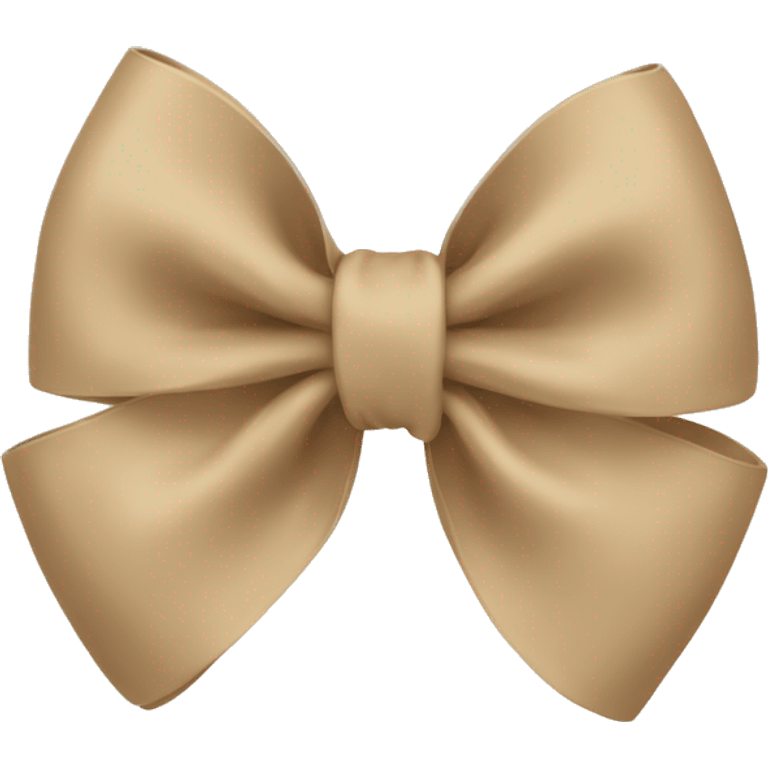 Beige bow emoji