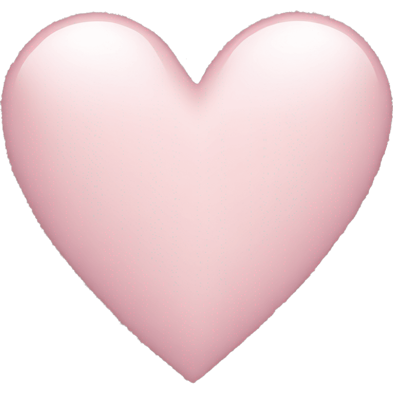 Light pink heart emoji