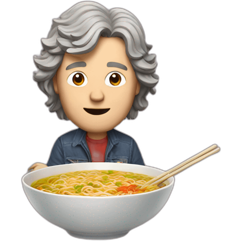 James May eat ramen emoji