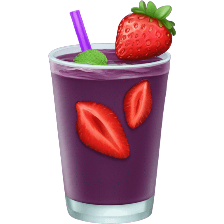 strawberry açaí refresher  emoji