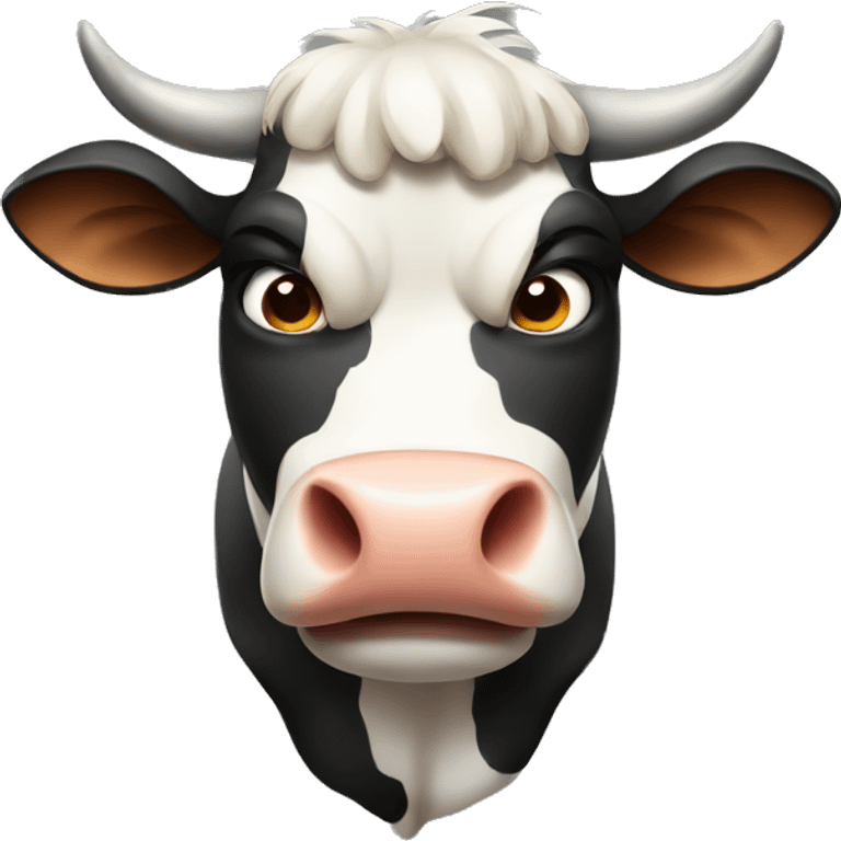 Angry cow emoji