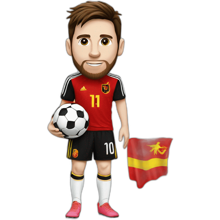 Messi avec le drapeau de l’Angola  emoji