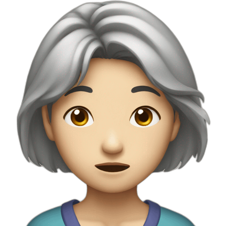 confused Japanese woman emoji