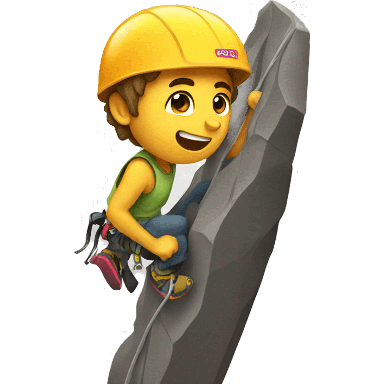 Rock climbing  emoji