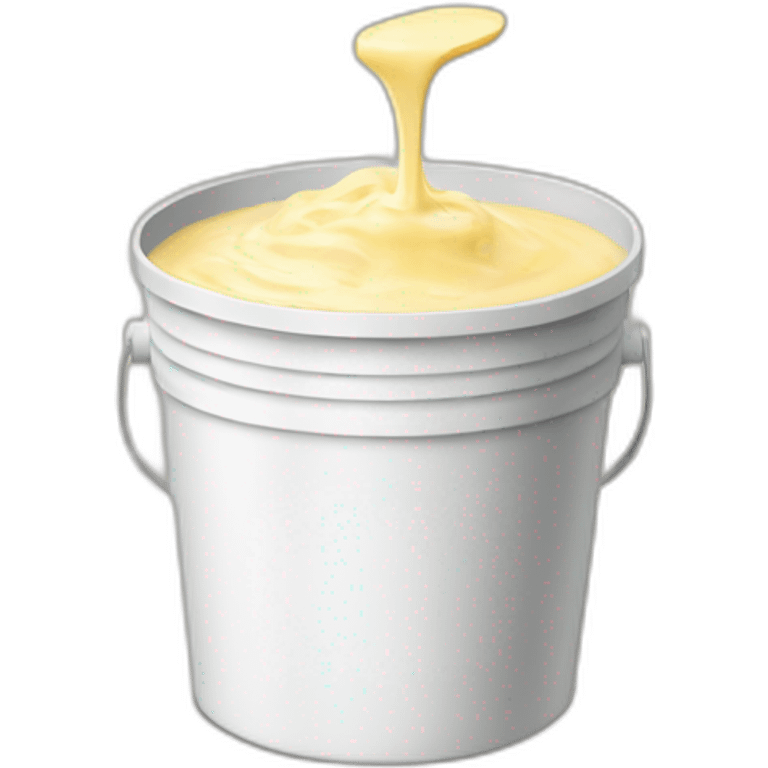 a bucket filled with mayonnaise emoji