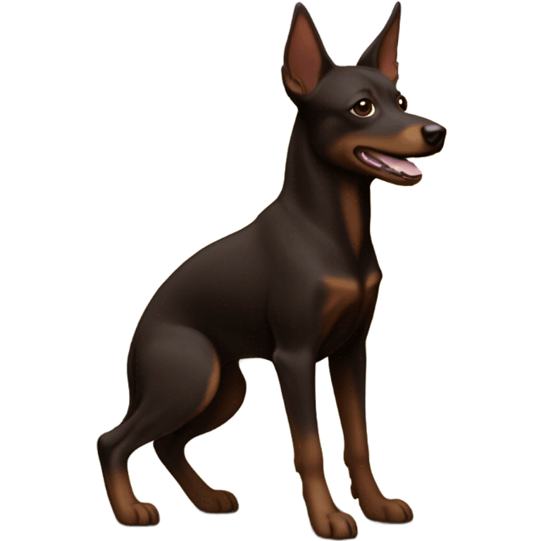 outdoor australian kelpie dark chocolate color emoji