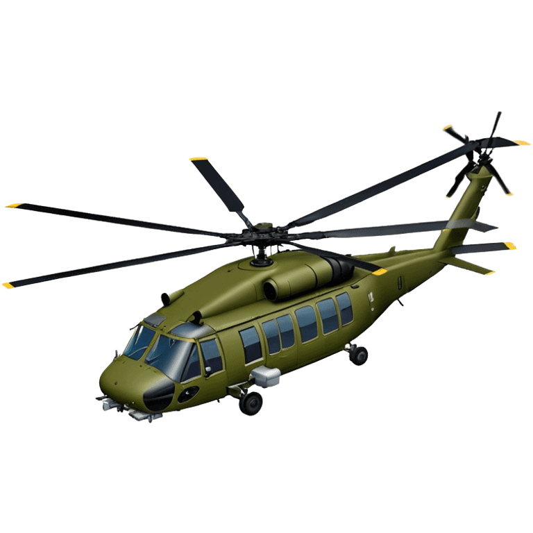 Sikorsky UH-60 Black Hawk - Sikorsky (Model Year: 2022) (Iconic colour: Olive green) emoji