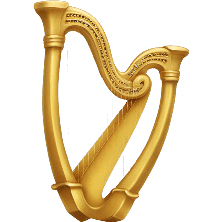 Golden harp  emoji