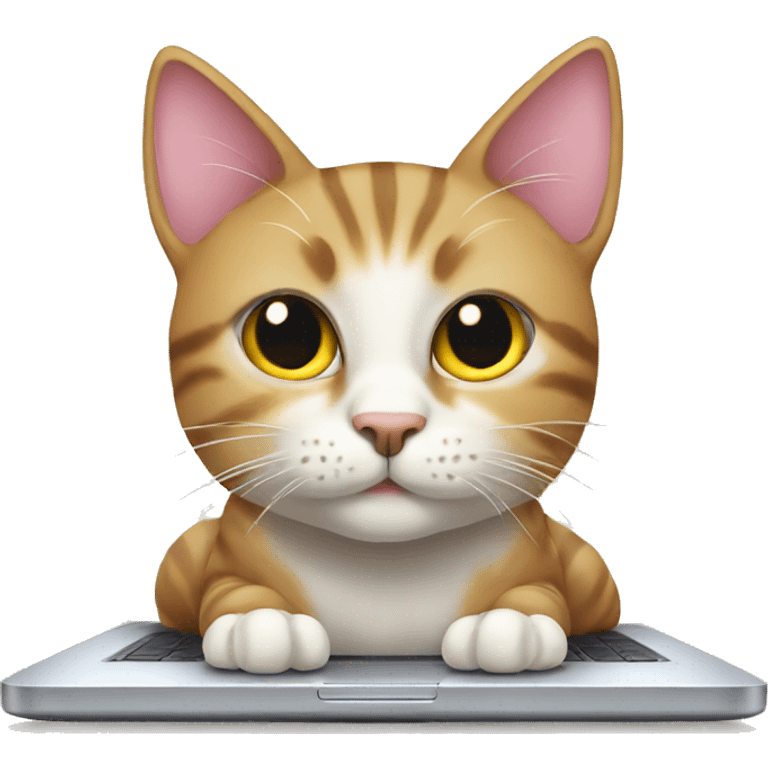 Cat on laptop emoji