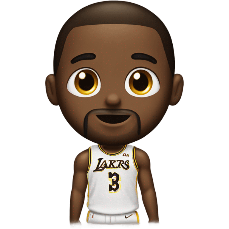 LeBron with white sugar on his nose  emoji