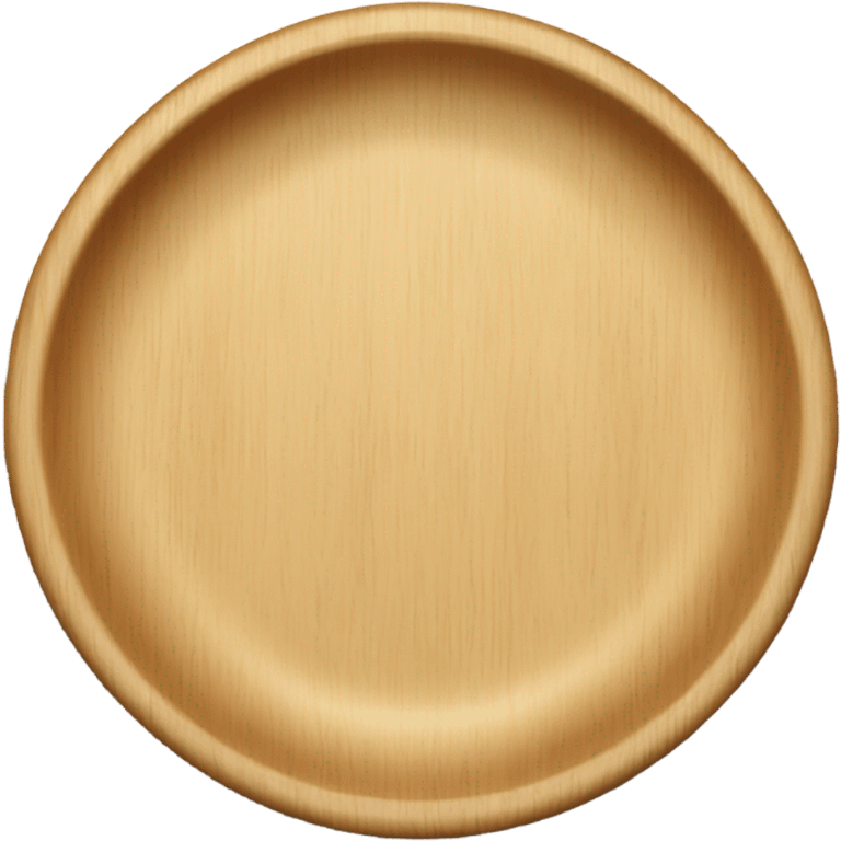 Wooden plate emoji